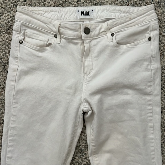 Paige White Denim Jeans Sz 30 - Picture 2 of 5